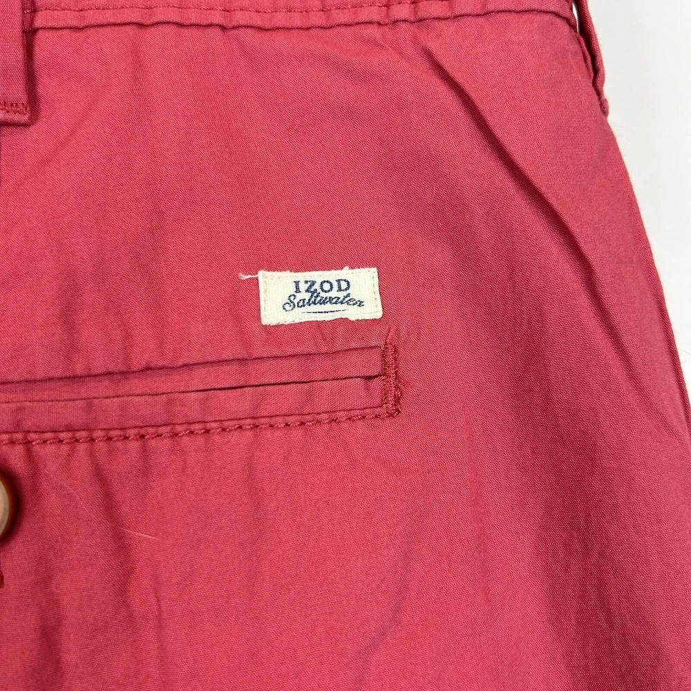 Izod Saltwater Shorts Men 38 Flat Front Lightweight Pockets Lot of 2 Casual Flaw